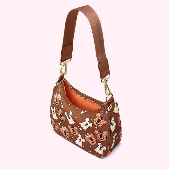Stoney Clover Lane Disney Mickey & Friends Halloween Curved Crossbody Bag Ltd Ed - Picture 1 of 8